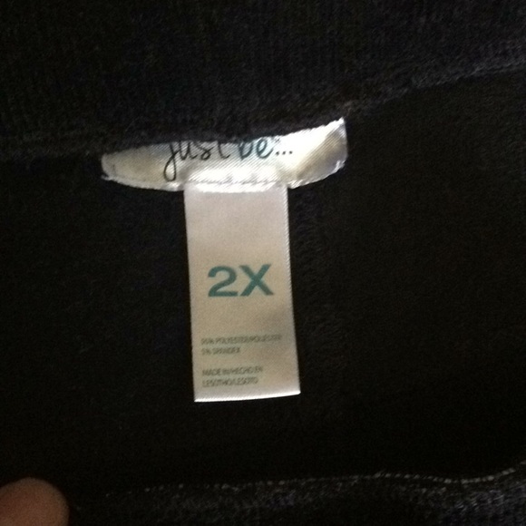 Black Corduroy Leggings - Picture 3 of 4